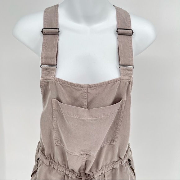 Aritzia Wilfred Free Beatriz Romper Overalls Size XS Shorts Lyocell Tan - Picture 4 of 12